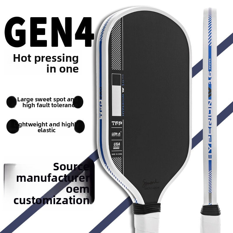 Gen4 Generation Core Pickleball Racket, Japanese Toray T700 Carbon Fiber, Hot-Pressed Integrated, High-End Alternative to Joola