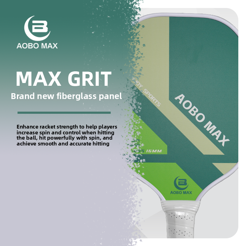 Fiberglass Offensive Pickleball Paddle - Non-Slip Handle, 4 Colors