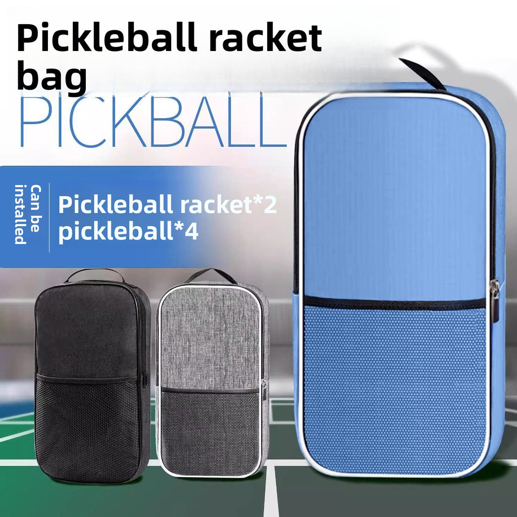Pickleball racket multi-functional large-capacity storage handbag, student portable sports bag with four balls, single-shoulder portable