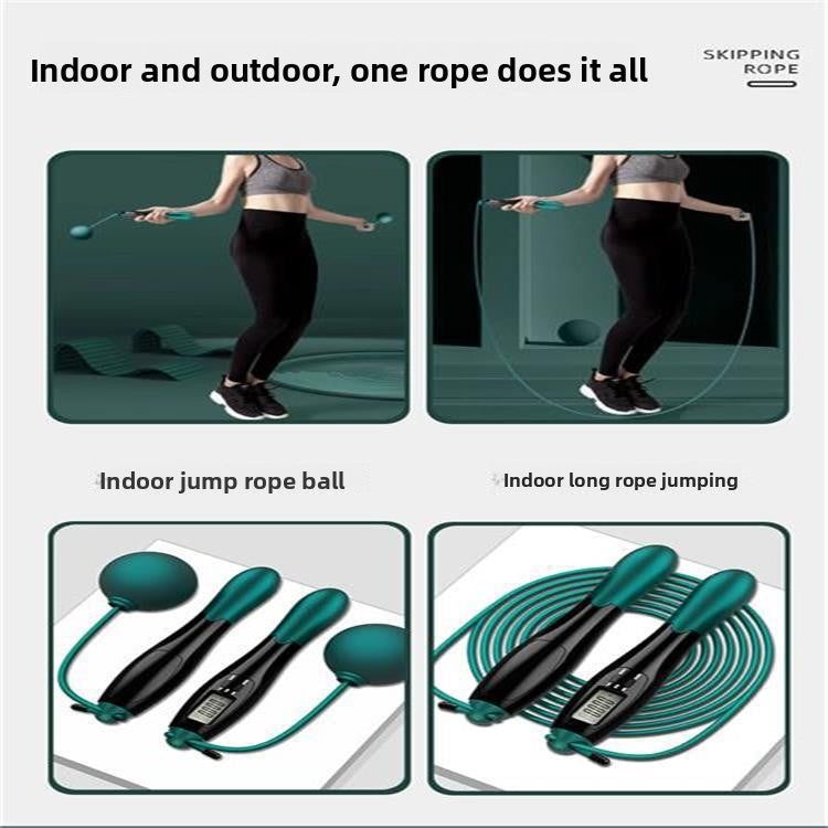 Smart Cordless Jump Rope with Intelligent Counter – Fitness Skipping Rope for Home & Gym