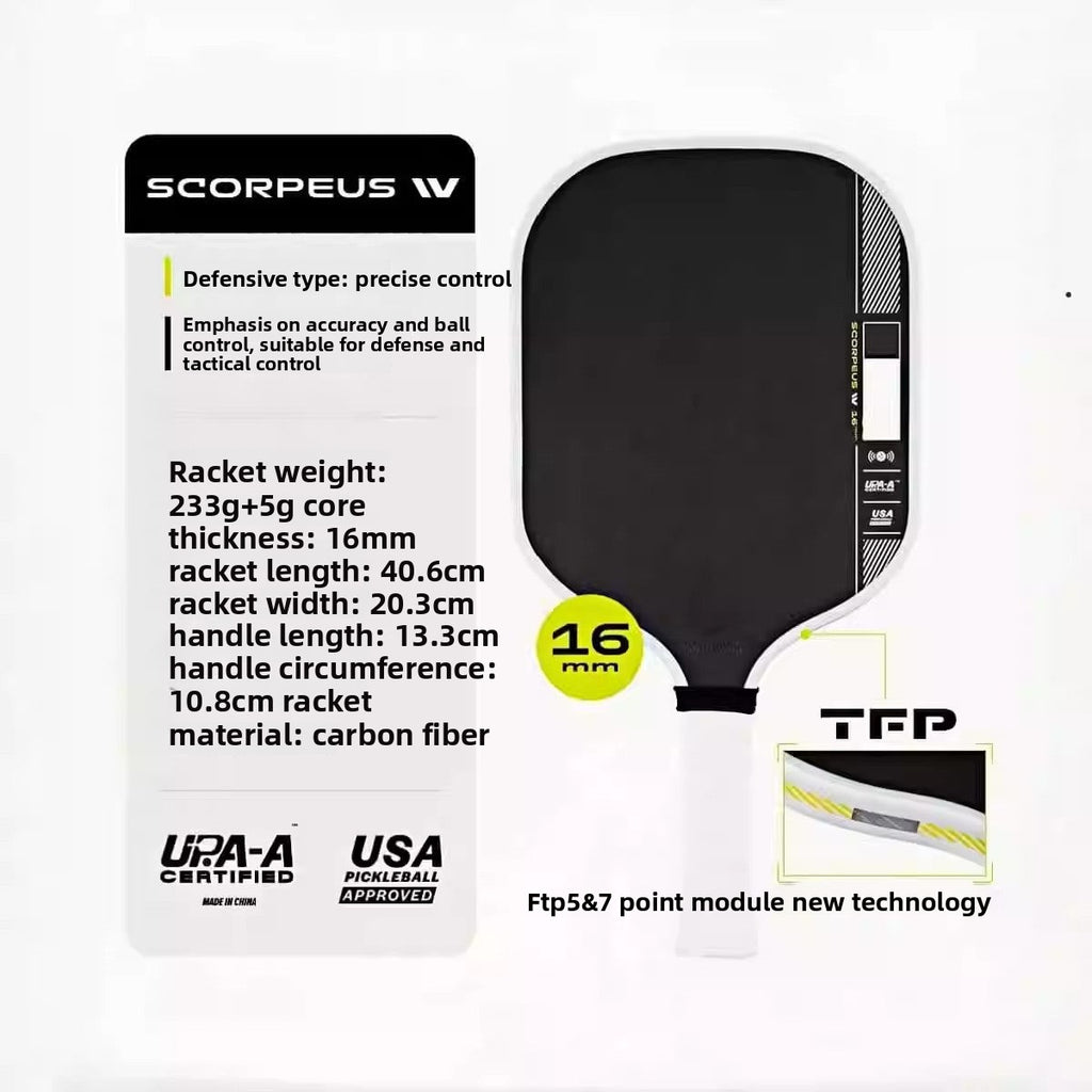 Gen4 Generation Core Pickleball Racket, Japanese Toray T700 Carbon Fiber, Hot-Pressed Integrated, High-End Alternative to Joola